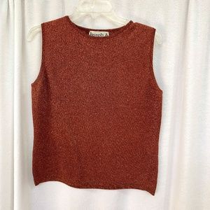 Joseph A Copper Metallic Shell, Size XL